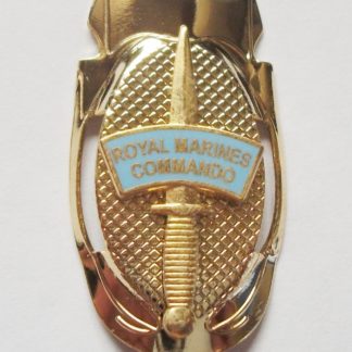 40 COMMANDO ROYAL MARINES GOLD DAGGER WALKING STICK MOUNT - Fisher Patton