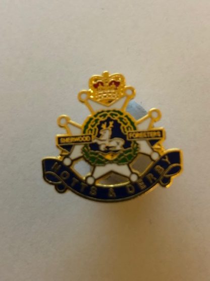 SHERWOOD FORESTERS NOTTS AND DERBY LAPEL PIN