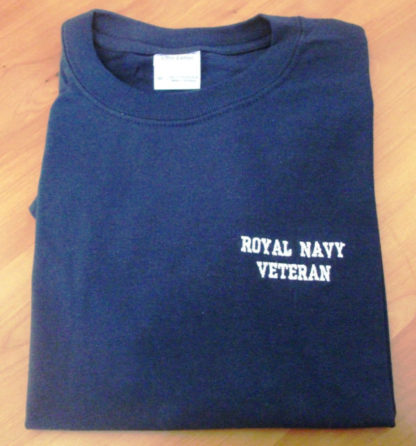 ROYAL NAVY VETERAN T SHIRT Quality T shirts reduced to clear